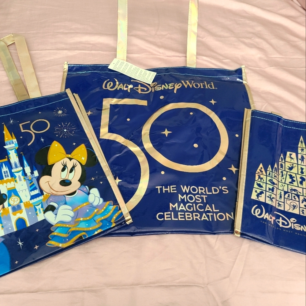 SOLD- Disney 50th Anniversary Limited Edition Reusable Bags